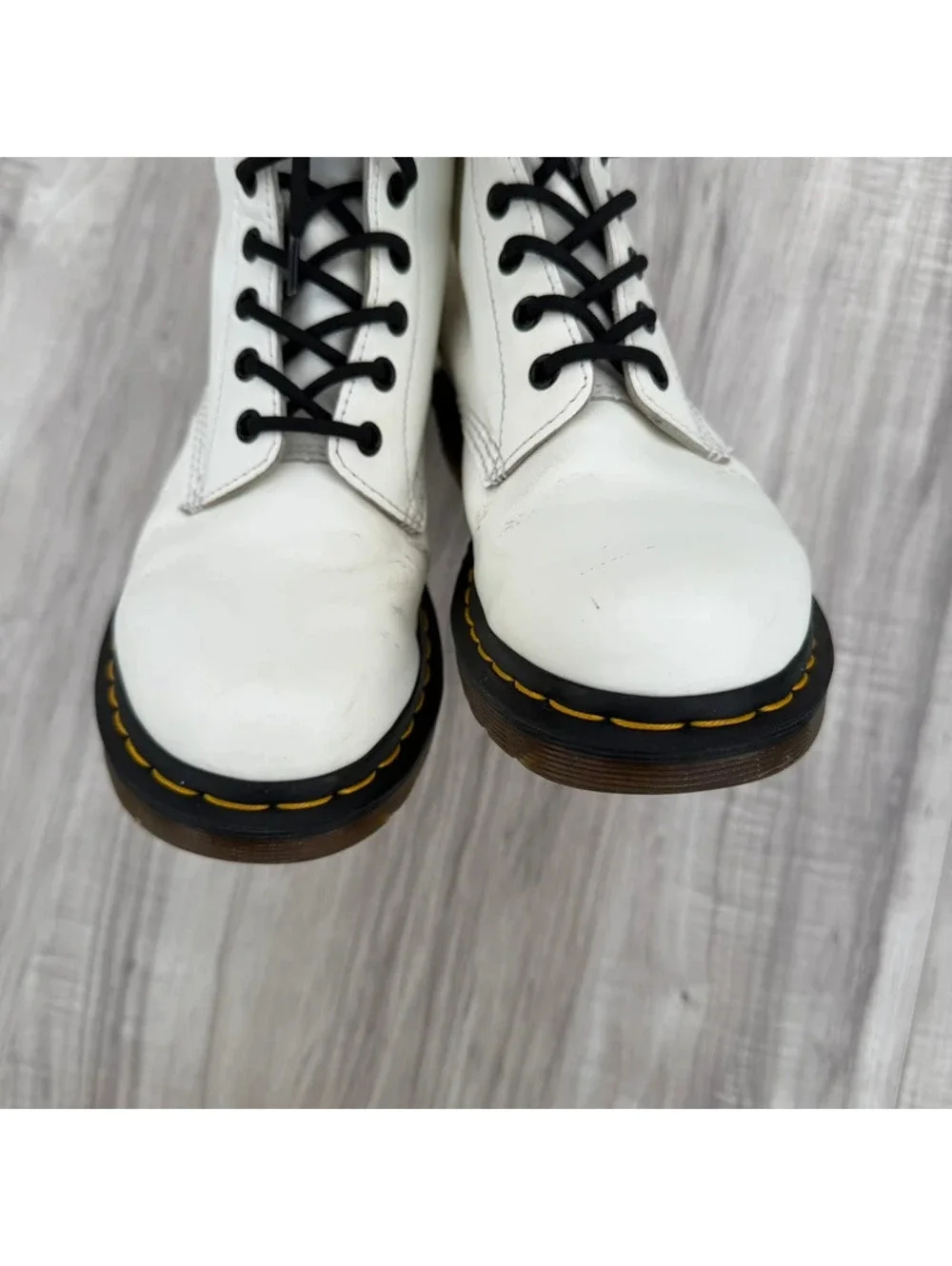 Dr. Martens 1460 White Leather 8-Eye Boots Women’s US 8